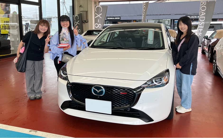 車とお客様のお写真